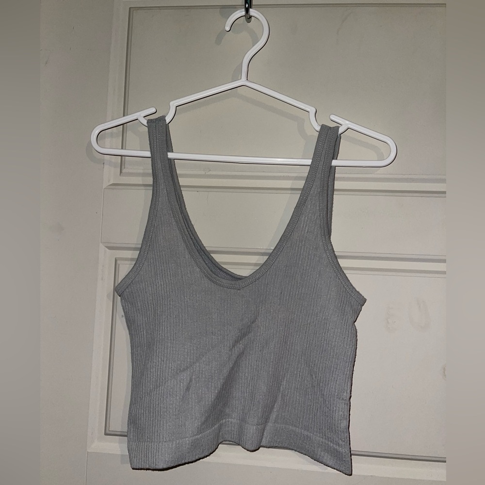 Grey Tan Top